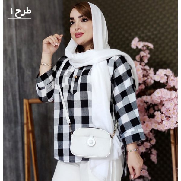 مانتو چهارخونه تک جیب - مانتو پاتریس رشت