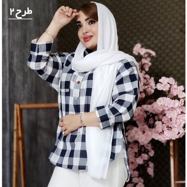 مانتو چهارخونه تک جیب - مانتو پاتریس رشت