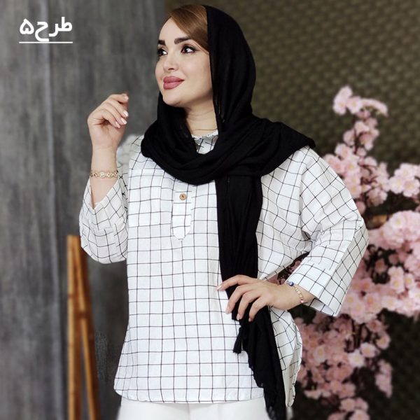 مانتو چهارخونه تک جیب - مانتو پاتریس رشت