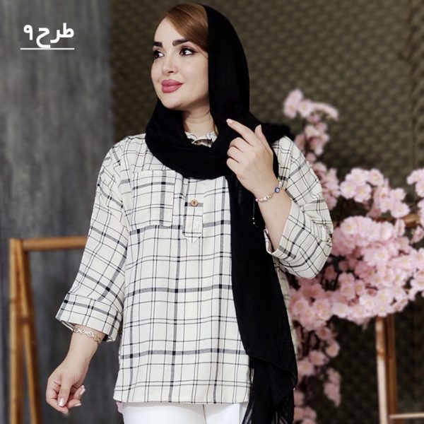 مانتو چهارخونه تک جیب - مانتو پاتریس رشت