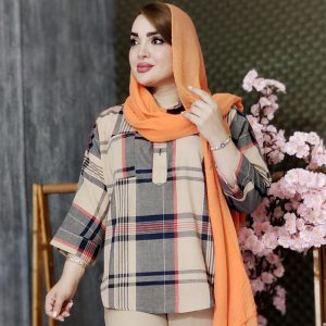 مانتو چهارخونه تک جیب - مانتو پاتریس رشت