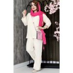 ست تونیک شلوار لینن دوبل