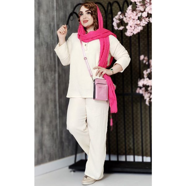 ست تونیک شلوار لینن دوبل