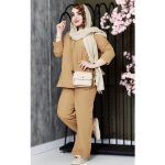 ست تونیک شلوار لینن دوبل