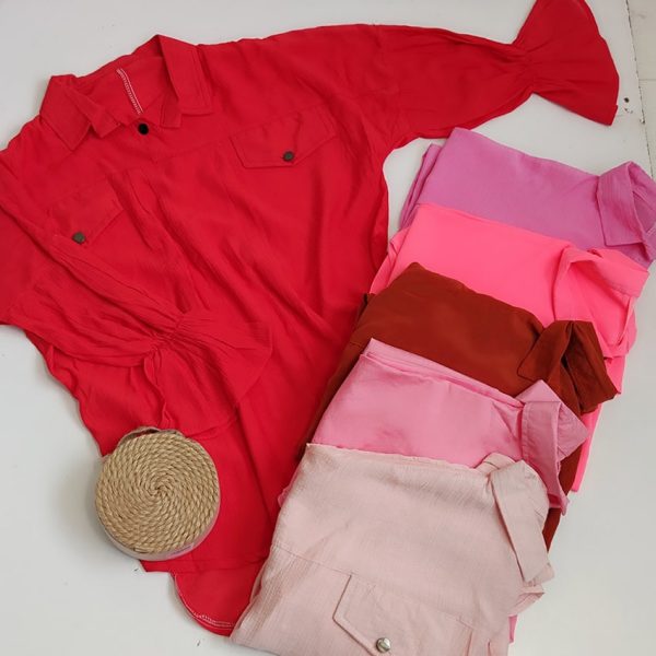 مانتو 2 جیب رنگی 4280021 - Image 6