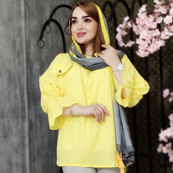 مانتو 2 جیب رنگی - مانتو پاتریس رشت