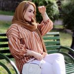 مانتو پانچ پلوتی راه راه - مانتو پاتریس رشت