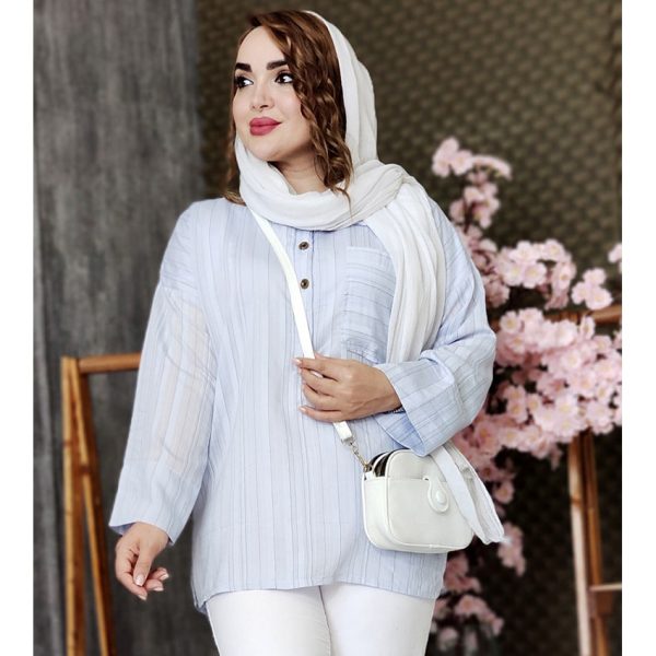 شومیز پلوتی جلوبسته - مانتو پاتریس رشت