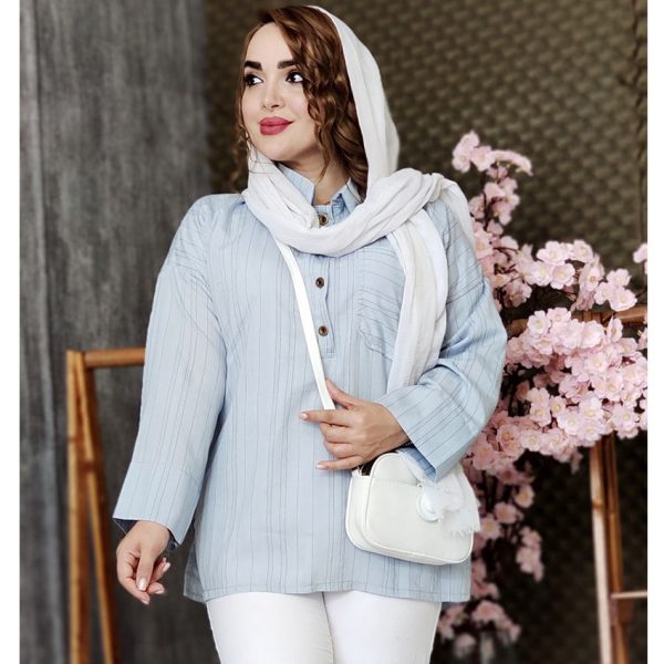 شومیز پلوتی جلوبسته - مانتو پاتریس رشت