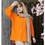 مانتو لینن دکمه چوبی - مانتو پاتریس رشت