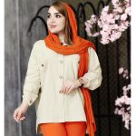 مانتو لینن دکمه چوبی - مانتو پاتریس رشت