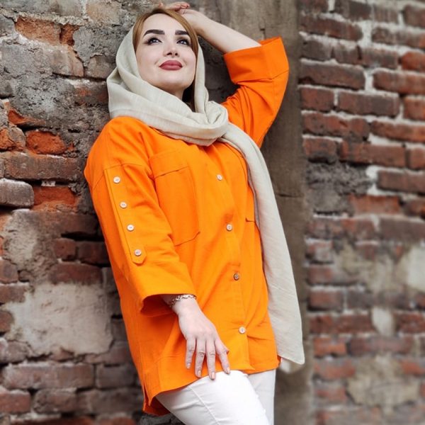 مانتو لینن آستین دکمه - مانتو پاتریس رشت