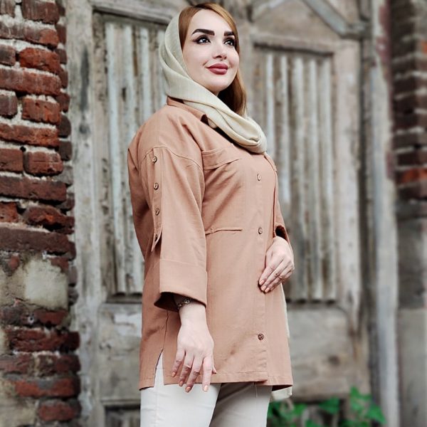 مانتو لینن آستین دکمه - مانتو پاتریس رشت