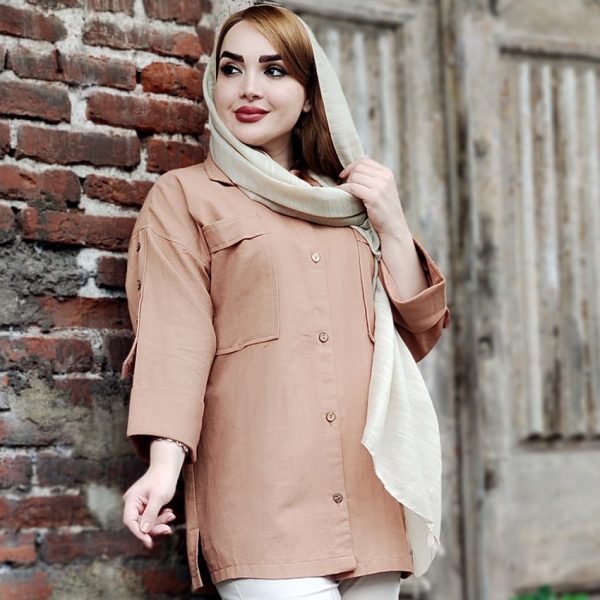 مانتو لینن آستین دکمه - مانتو پاتریس رشت