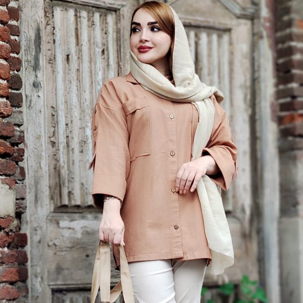 مانتو لینن آستین دکمه - مانتو پاتریس رشت