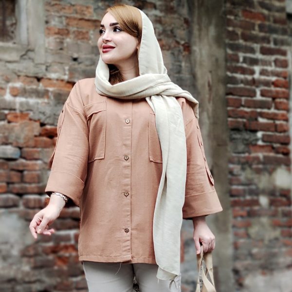 مانتو لینن آستین دکمه - مانتو پاتریس رشت