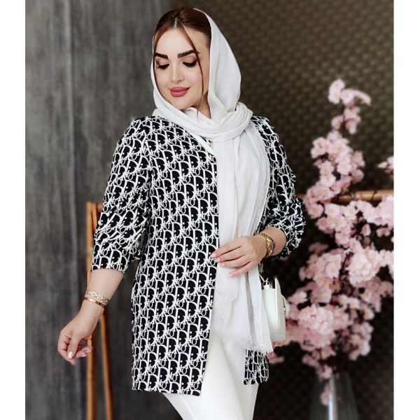 76900379-2-min مانتو مازراتی آستین پفی 76900379 - Image 1