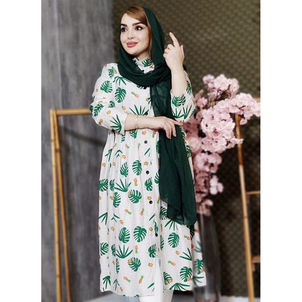 مانتو طرحدار ساحلی 76900401 - Image 7