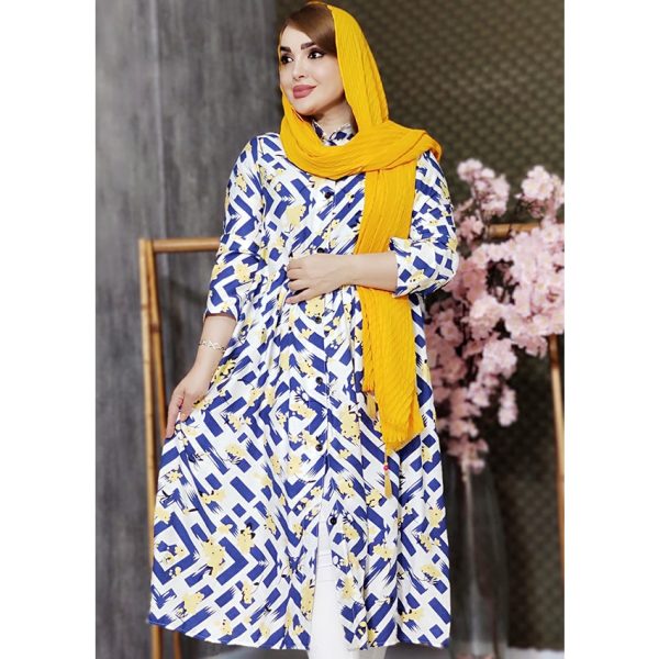 مانتو طرحدار ساحلی 76900401 - Image 6