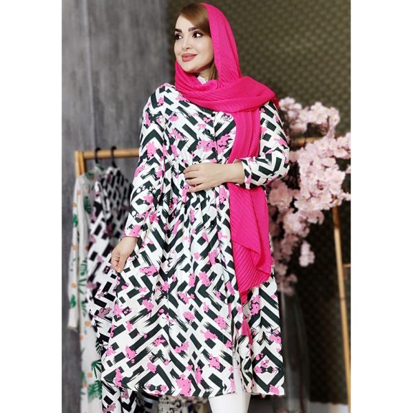 مانتو طرحدار ساحلی 76900401 - Image 4