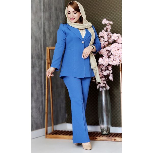 ست کت شلوار پرچ دار - مانتو پاتریس رشت