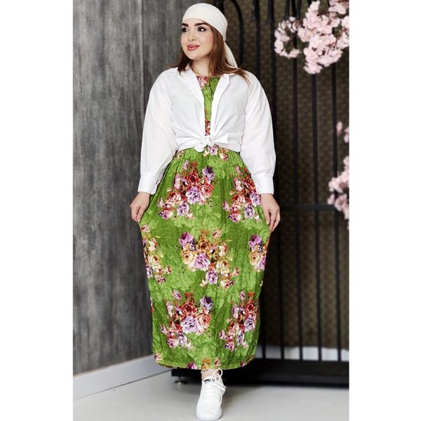 ساحلی نخی گلدار - مانتو پاتریس رشت