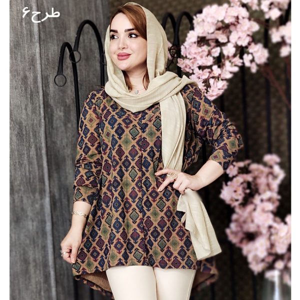 تونیک کریشه طرحدار -مانتو پاتریس رشت