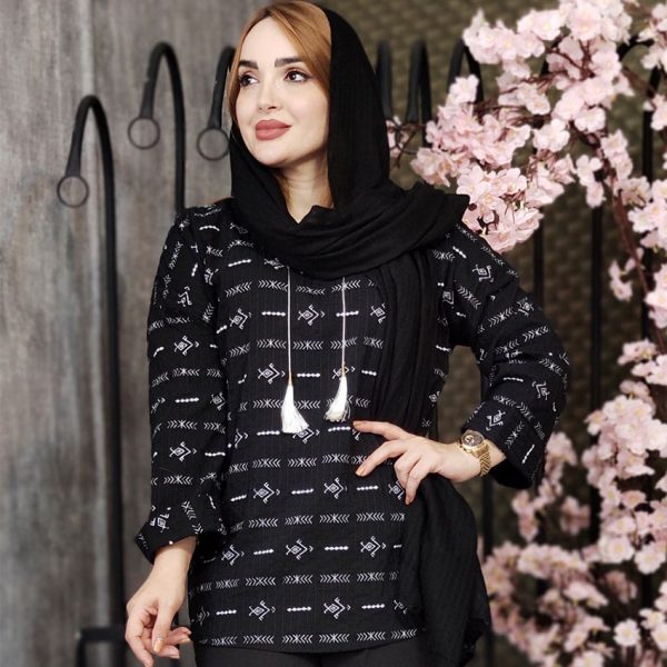 شومیز پلوتی طرحدار - مانتو پاتریس رشت