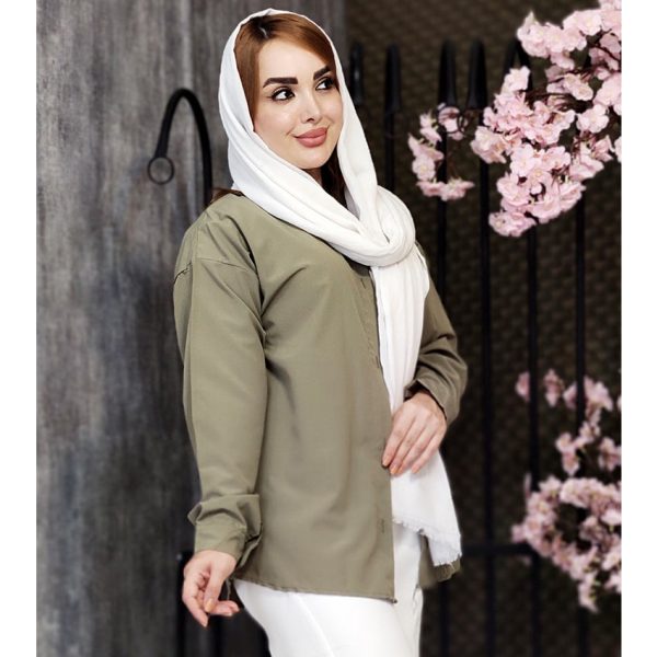 مانتو بیسیک رنگی 24900371 - Image 3