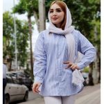 مانتو راه راه دیپلمات - مانتو پاتریس رشت