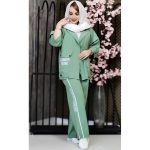 ست مانتو شلوار فشن داکرون - مانتو پاتریس رشت