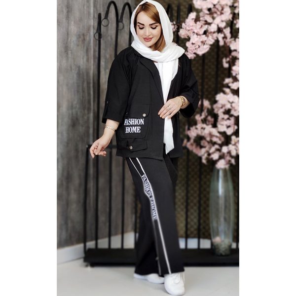 ست مانتو شلوار فشن داکرون - مانتو پاتریس رشت