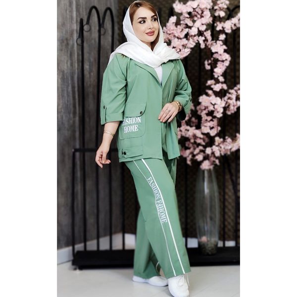 ست مانتو شلوار فشن داکرون - مانتو پاتریس رشت