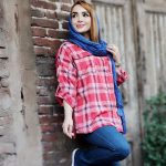 مانتو چهارخونه 2 جیب - مانتو پاتریس رشت