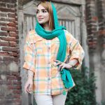 مانتو چهارخونه 2 جیب - مانتو پاتریس رشت