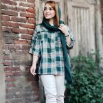 مانتو چهارخونه 2 جیب - مانتو پاتریس رشت