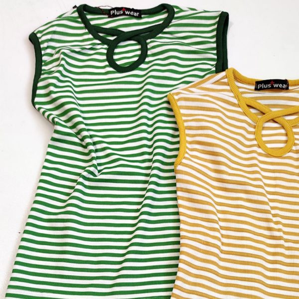 تاپ حلقه ای فانریپ راه راه - مانتو پاتریس رشت