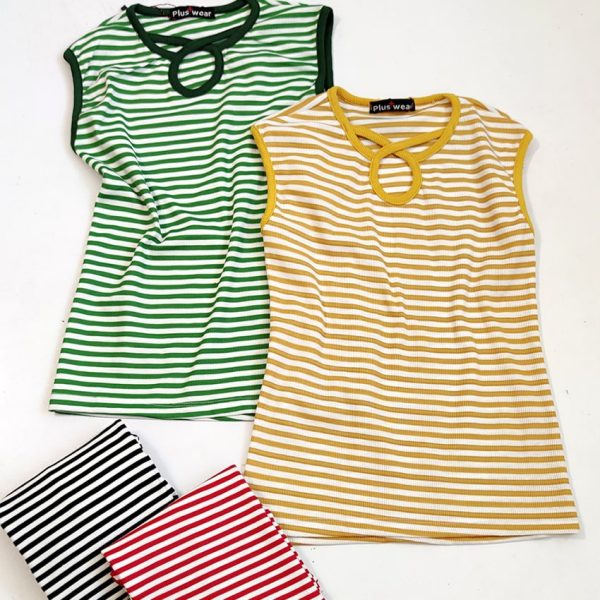 26000510-2-min تاپ حلقه ای فانریپ راه راه - مانتو پاتریس رشت