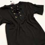 تیشرت کراپ فانریپ یقه بندی