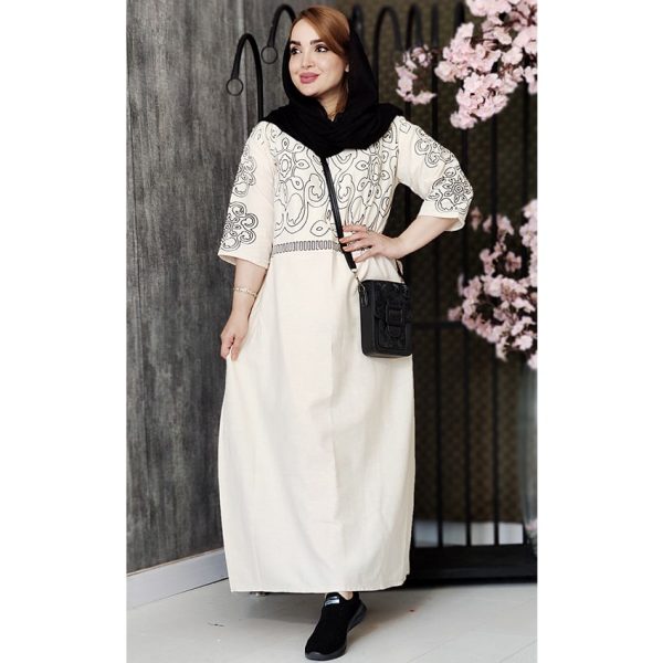 پیراهن لینن چاپی - مانتو پاتریس رشت