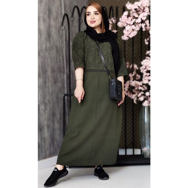 پیراهن لینن چاپی - مانتو پاتریس رشت