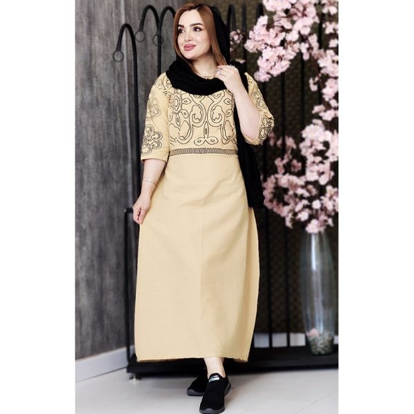 پیراهن لینن چاپی - مانتو پاتریس رشت