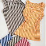 تاپ حلقه ای فانریپ راه راه - مانتو پاتریس رشت