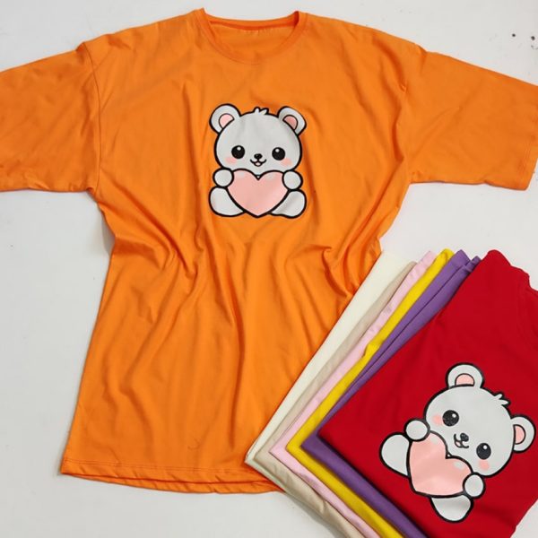 تیشرت لانگ خرس سفید - مانتو پاتریس رشت