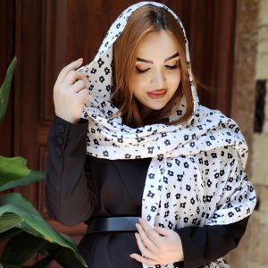 شال پلیسه گلدار -مانتو پاتریس رشت