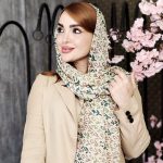 شال پلیسه حریر طرحدار - مانتو پاتریس رشت