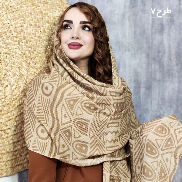34600154-7-min شال پلیسه کرم گلدار - مانتو پاتریس رشت