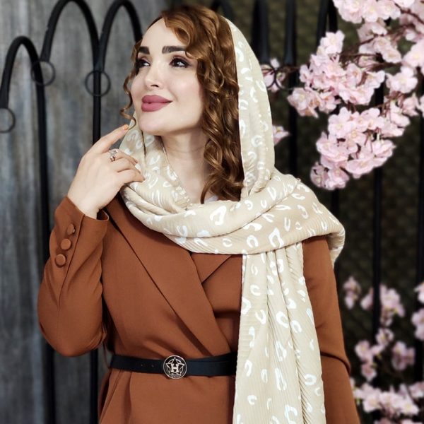 34600154-9-min شال پلیسه کرم گلدار - مانتو پاتریس رشت