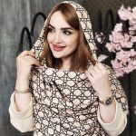 شال پلیسه لوزی خطی - مانتو پاتریس رشت
