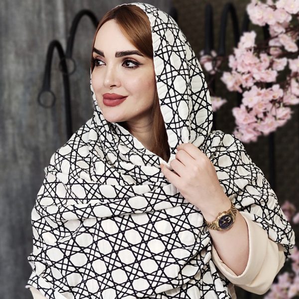 شال پلیسه لوزی خطی - مانتو پاتریس رشت